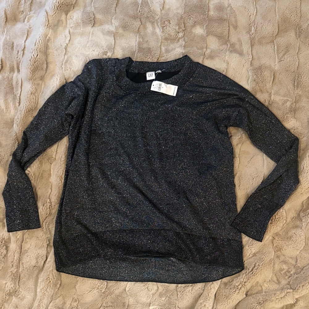 GAP Women's Glittery Black Sweater